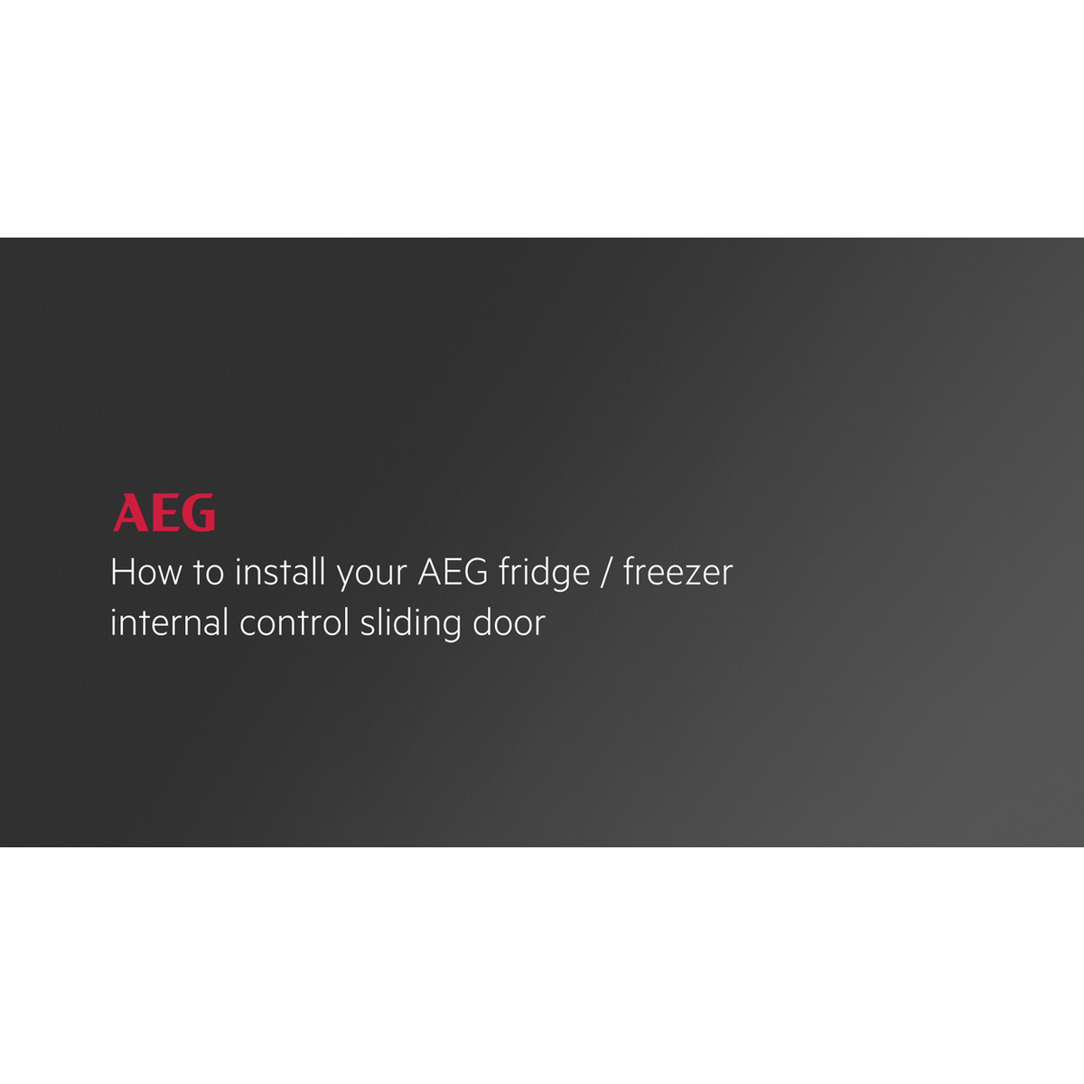 AEG - Montuojamas šaldytuvas su šaldikliu - OSC5D181ES