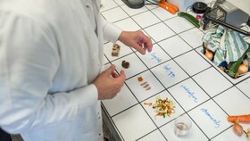 Hervé savo laboratorijoje